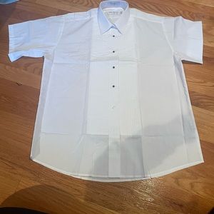 5 NEVER WORN — White Button Down shirts (individually packaged - multiple sizes)